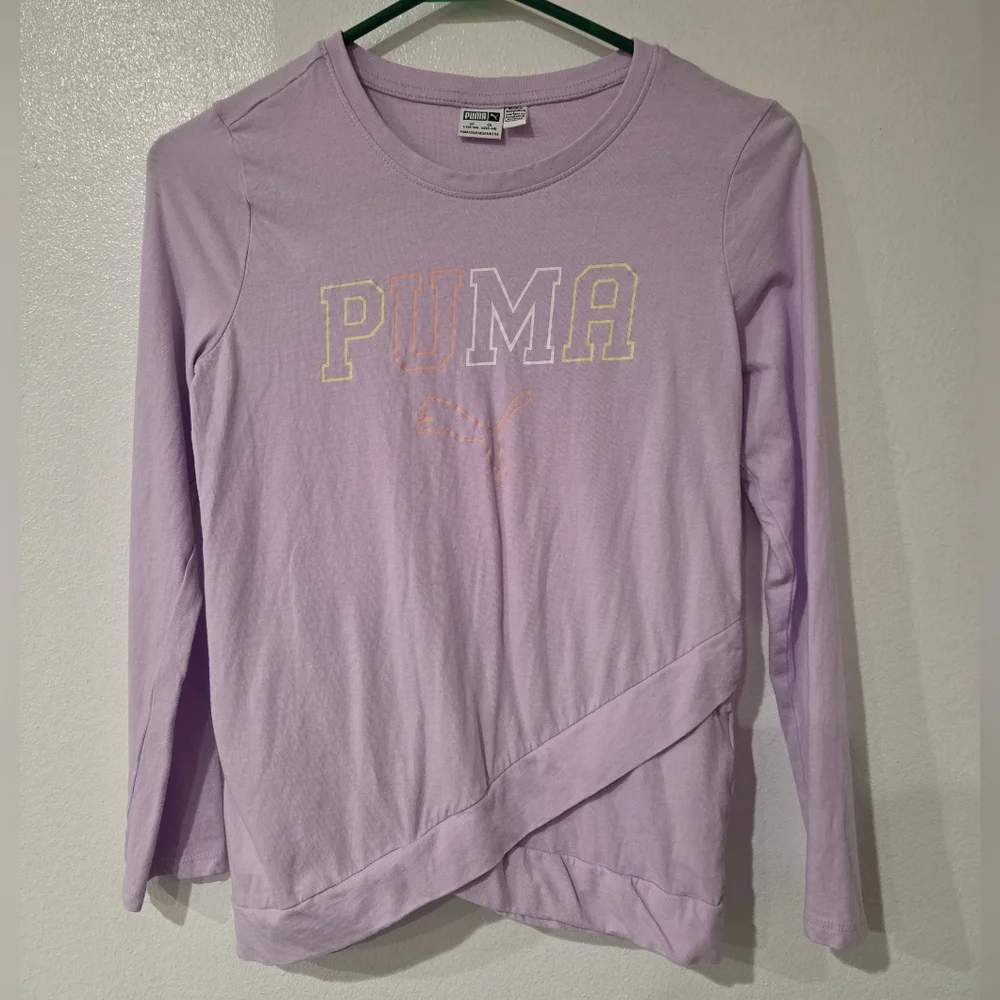 PUMA Lavender Long Sleeve Shirt